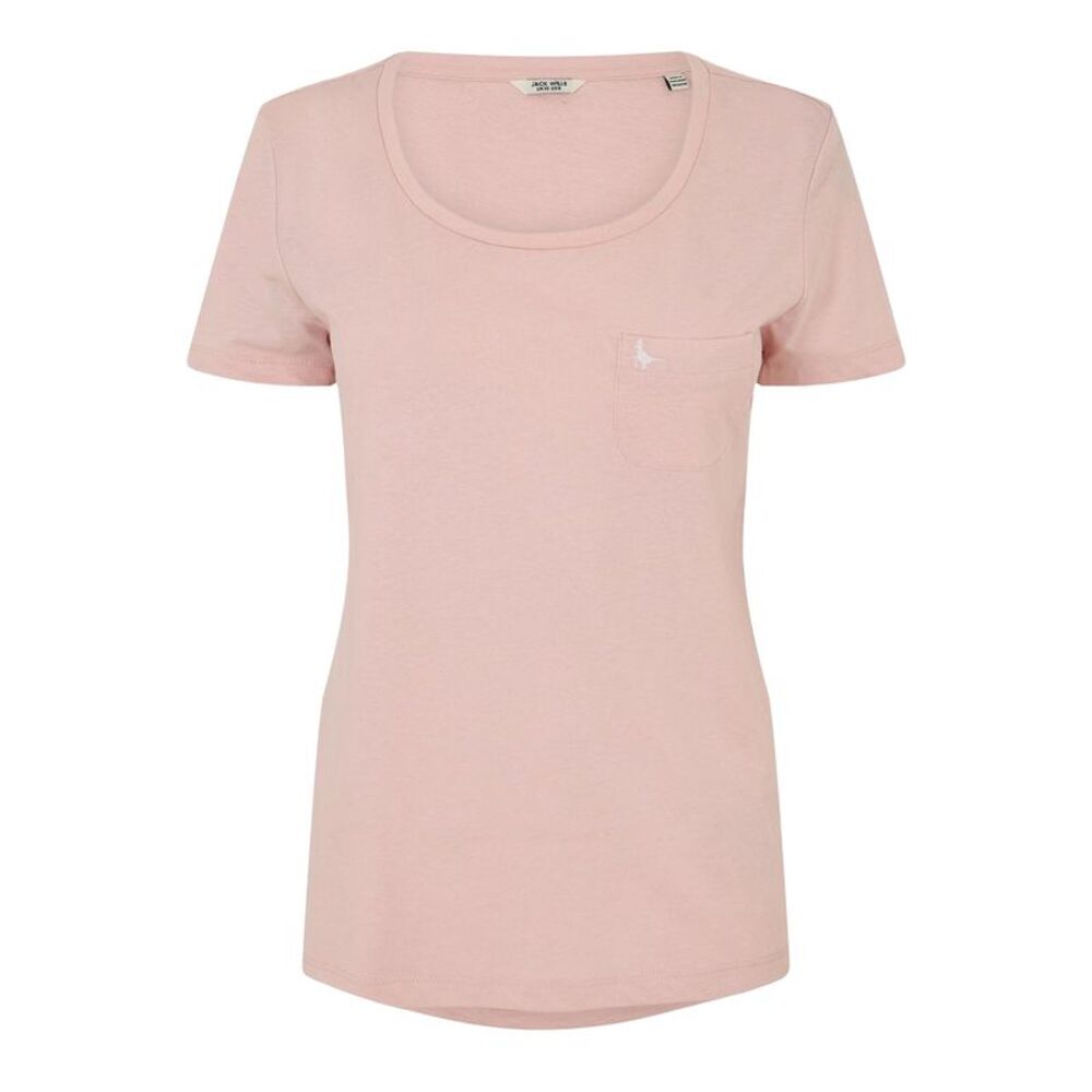 Jack Wills Womens/Ladies Fullford Chest Pocket T-Shirt / Pink